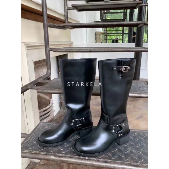 Buckle Calf High Riding Boots SW8-802 Buckle Calf High Riding Boots SW8-802