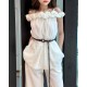 White Ruffle Off-Shoulder Top WT74102 White Ruffle Off-Shoulder Top WT74102