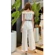 White Ruffle Off-Shoulder Top WT74102 White Ruffle Off-Shoulder Top WT74102