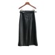 Leather A Line Skirt With Belt BB688301 Leather A Line Skirt With Belt BB688301