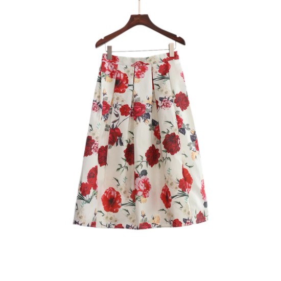 Floral Midi Skirt WBT761244 Floral Midi Skirt WBT761244