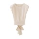 Rope Tie Padded Sleeve Top BT9265 Rope Tie Padded Sleeve Top BT9265