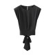 Rope Tie Padded Sleeve Top BT9265 Rope Tie Padded Sleeve Top BT9265