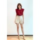 Rope Tie Padded Sleeve Top BT9265 Rope Tie Padded Sleeve Top BT9265