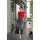 Solid Sleeve Colours Knitted Tee WT6980 Solid Sleeve Colours Knitted Tee WT6980