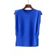 Solid Sleeve Colours Knitted Tee WT6980 Solid Sleeve Colours Knitted Tee WT6980