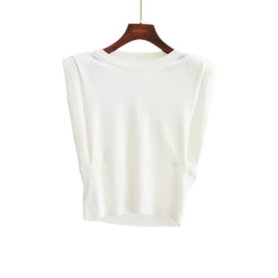 Solid Sleeve Colours Knitted Tee WT6980 Solid Sleeve Colours Knitted Tee WT6980
