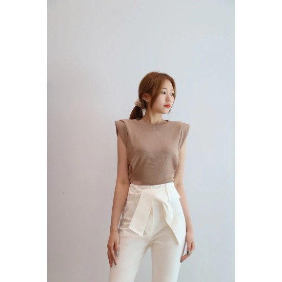 Solid Sleeve Colours Knitted Tee WT6980 Solid Sleeve Colours Knitted Tee WT6980