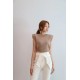 Solid Sleeve Colours Knitted Tee WT6980 Solid Sleeve Colours Knitted Tee WT6980