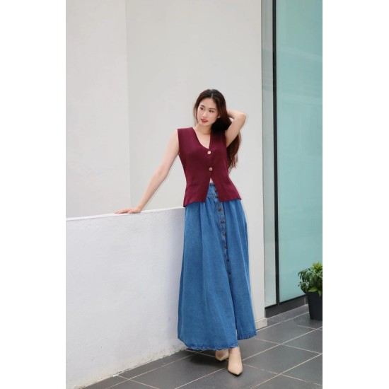 Relaxed Vest Knitted Top BT625532 Relaxed Vest Knitted Top BT625532
