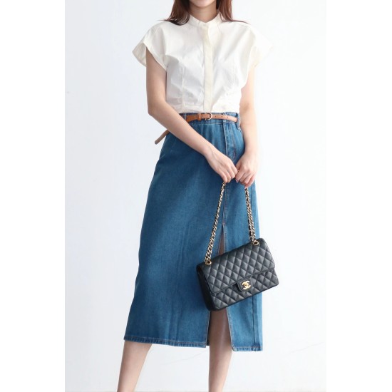Split Denim Skirt BB072084 Split Denim Skirt BB072084