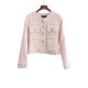 Tweed Button Front Coat WT1024 Tweed Button Front Coat WT1024