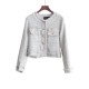 Tweed Button Front Coat WT1024 Tweed Button Front Coat WT1024