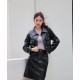 Leather Jacket With Gold Button WD78720 Leather Jacket With Gold Button WD78720