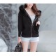 Faux Fur Collar Jacket (Detachable Collar) WD2492 Faux Fur Collar Jacket (Detachable Collar) WD2492