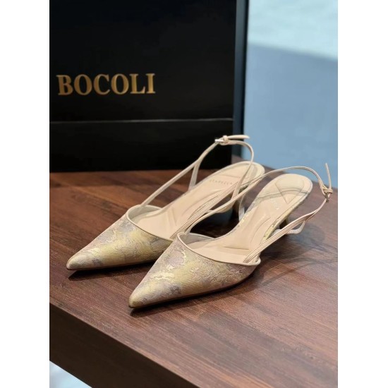 Secret Garden Embroidery Slingback Heels Secret Garden Embroidery Slingback Heels