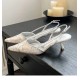 Secret Garden Embroidery Slingback Heels Secret Garden Embroidery Slingback Heels