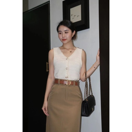 Short Vest Knit Top WT45582 Short Vest Knit Top WT45582