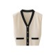 Gold Button Sleeveless Knit Top BT53320 Gold Button Sleeveless Knit Top BT53320