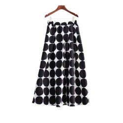 Vintage Polka Dot Maxi Skirt