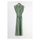 Linen Dress With Tie Belt WD13995 Linen Dress With Tie Belt WD13995