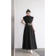 Linen Dress With Tie Belt WD13995 Linen Dress With Tie Belt WD13995
