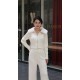Faux Fur Lapel Collar Knit Cardigan Faux Fur Lapel Collar Knit Cardigan