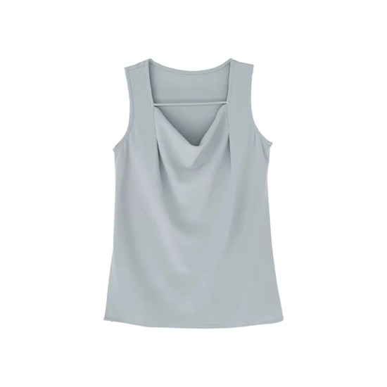 Sleeveless Straight Blouse WT516244 Sleeveless Straight Blouse WT516244