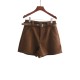 Winter Wool Belted Short Pants WP303455 Winter Wool Belted Short Pants WP303455