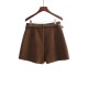 Winter Wool Belted Short Pants WP303455 Winter Wool Belted Short Pants WP303455