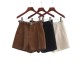Winter Wool Belted Short Pants WP303455 Winter Wool Belted Short Pants WP303455