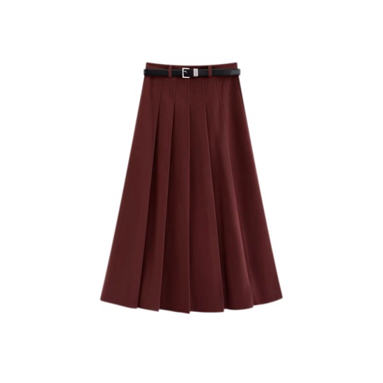 Woolen Maxi High Rise Skirt WBT92203 Woolen Maxi High Rise Skirt WBT92203