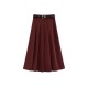 Woolen Maxi High Rise Skirt WBT92203 Woolen Maxi High Rise Skirt WBT92203