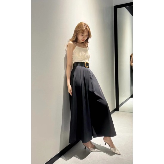 BCL Pleated Wide Leg Pantskirt BB5569 BCL Pleated Wide Leg Pantskirt BB5569