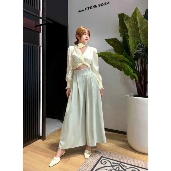 BCL Pleated Wide Leg Pantskirt BB5569 BCL Pleated Wide Leg Pantskirt BB5569