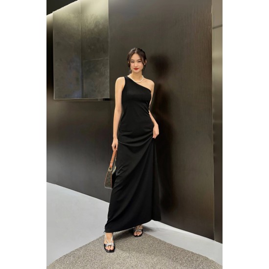 Black One Shoulder Dress W578644 Black One Shoulder Dress W578644