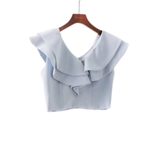 Elegant V Ruffles Top WT1858 Elegant V Ruffles Top WT1858